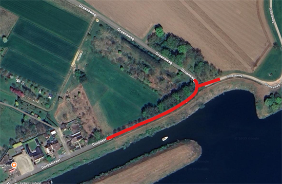 Wegafsluiting bij verwijderen van bestaande riooltransportleiding