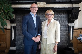 Hubert Mackus en Josette Van Wersch poseren