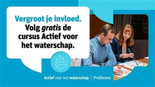 Promoten gratis cursus Actief voor het waterschap