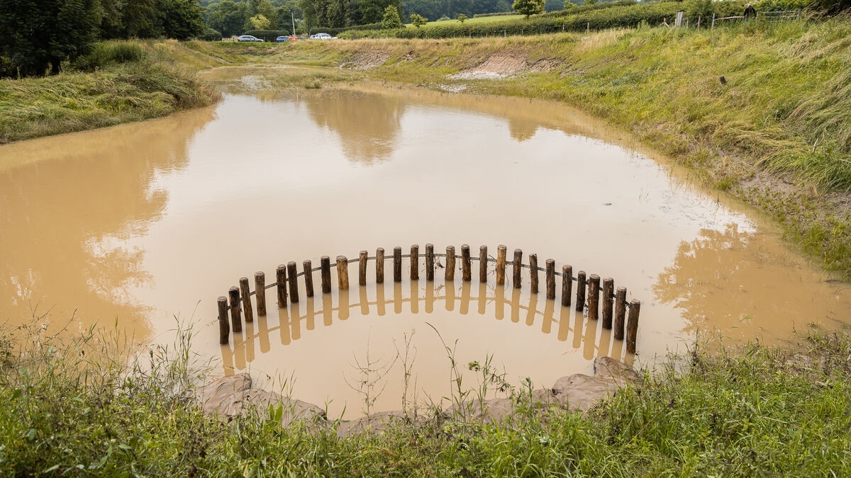 Wateroverlast buffer Meerssen juni 2021
