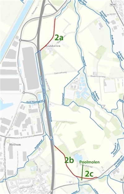 Zoekgebied perceel 2a, 2b en 2c