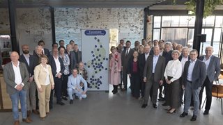 Groepsfoto met partners