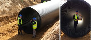 Buizen waterbuffer Herkenberg