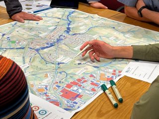 Plattegrond voor inwonersavond Simpelveld