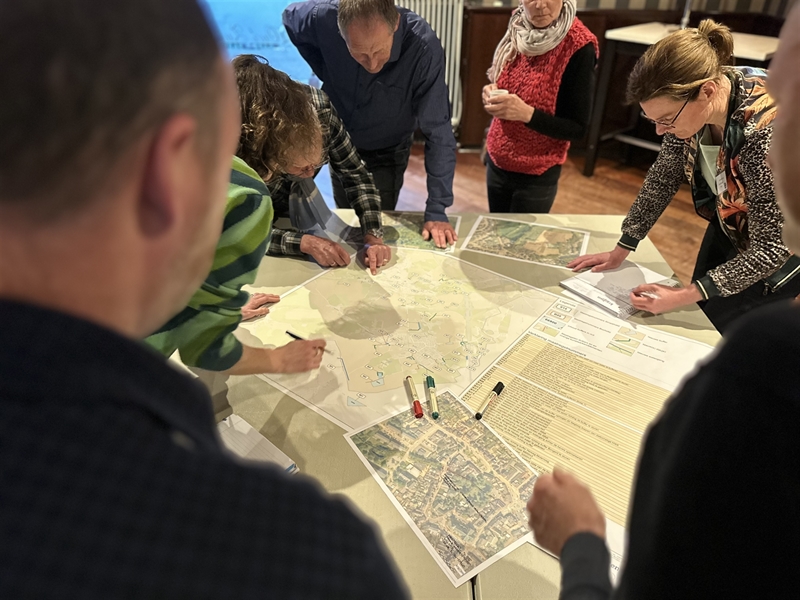 Plattegrond met informatie