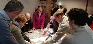 Informatiekaart tijdens de informatiebijeenkomst
