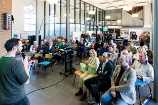 Presentatie tijdens bewonersbijeenkomst