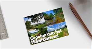 Kaart met Groeten aan het Hekerbeekdal