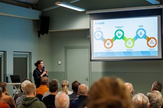 Presentatie tijdens bewonersbijeenkomst