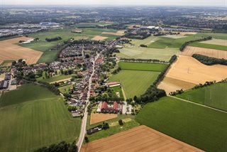 Luchtfoto van gemeente