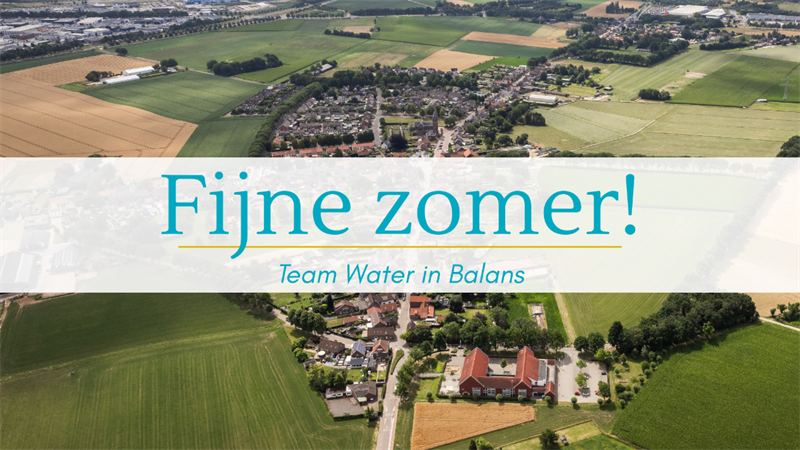 Tekst met Fijne zomer
