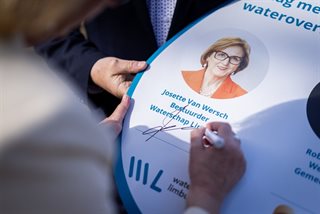 Ondertekening intentieovereenkomst door Josette Van Wersch