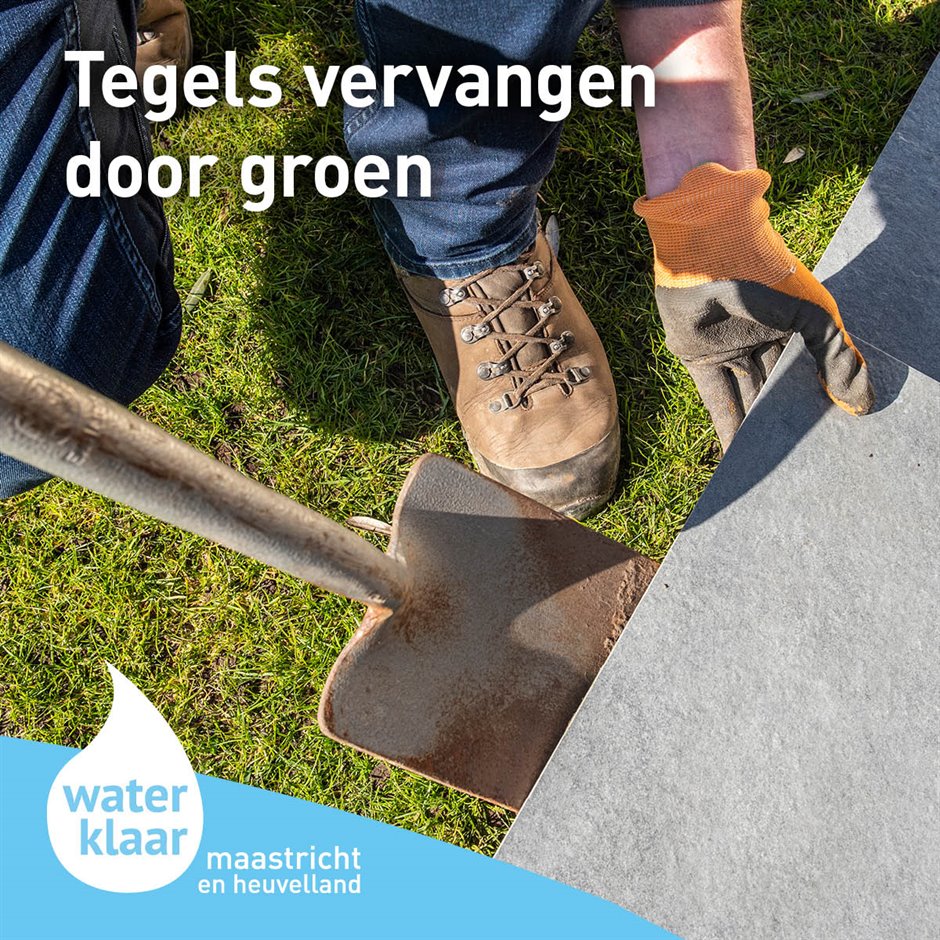 Tegels vervangen door groen