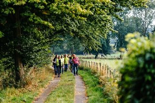 Waterwandeling in bosgebied