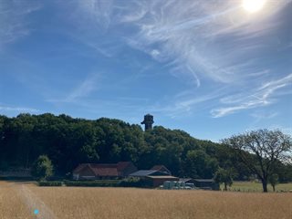Boerderij in veld