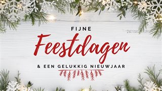 Kerstgroet fijne feestdagen