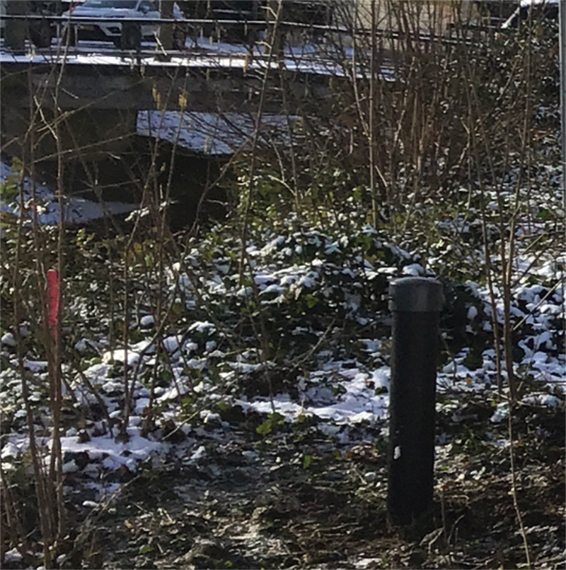 Peilbuis om hoogte van grondwater in de gaten te houden