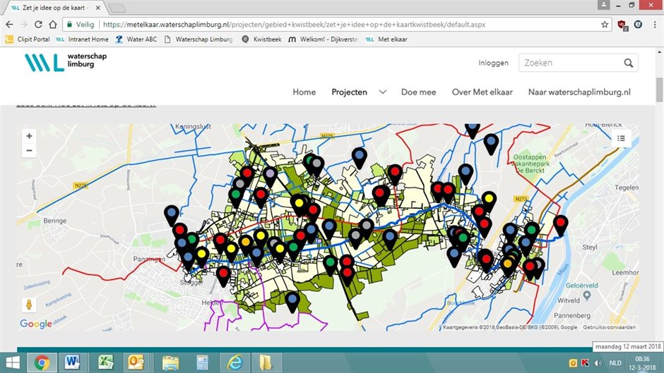 Screenshot Kaart Kwistbeek
