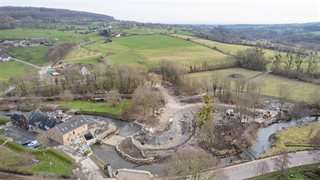 Luchtfoto vispassage