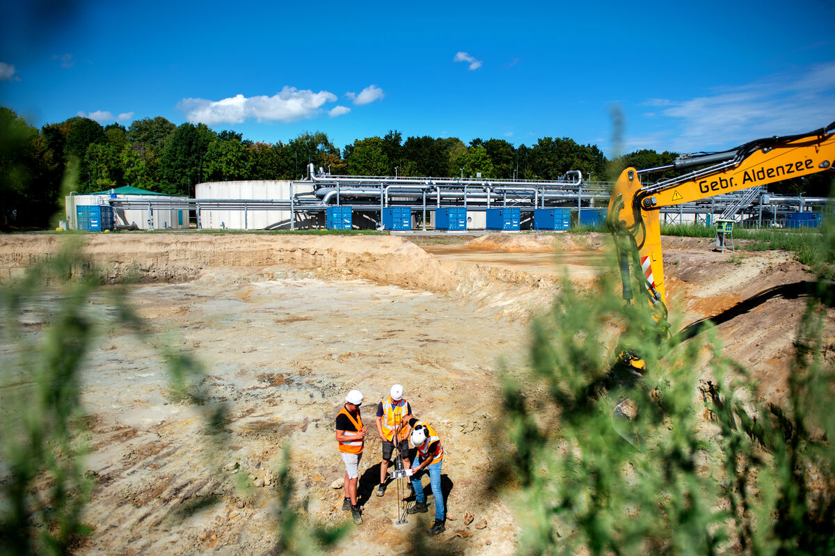 Overzicht bouwterrein