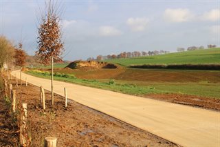 De Ruilverkavelingsweg is open voor verkeer