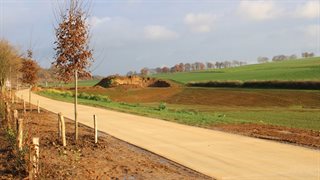 De Ruilverkavelingsweg is open voor verkeer