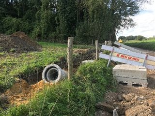 Plaatsen van de dassentunnel