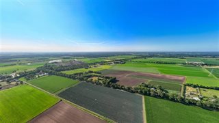 Luchtfoto van velden met gewassen