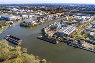 Luchtfoto van de Willem-Alexanderhaven