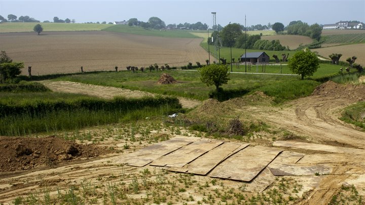 Aanleg regenwater buffer bij Epen 1a