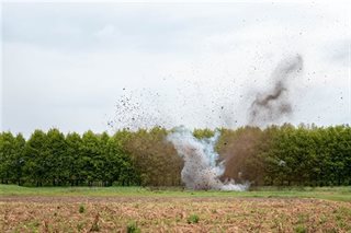 Munitie tot ontploffing gebracht