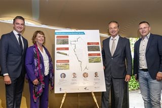 Poseren bij projectbord