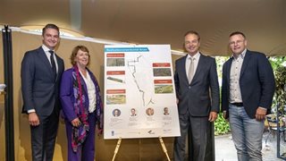 Poseren bij projectbord
