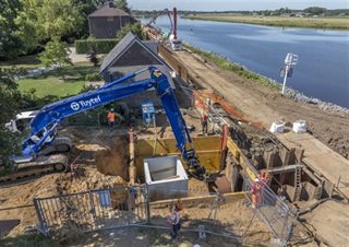 Plaatsen van putten en buizen