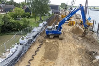 Graafwerkzaamheden kademuur