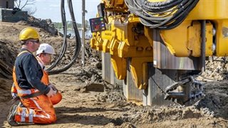 Werkzaamheden damwanden