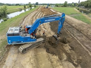 Afgraven oude dijk