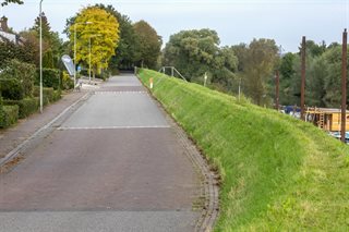 Weg aan de dijk
