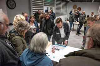 Informatie tijdens bijeenkomst