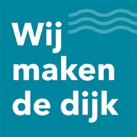Tekst met Wij maken de dijk