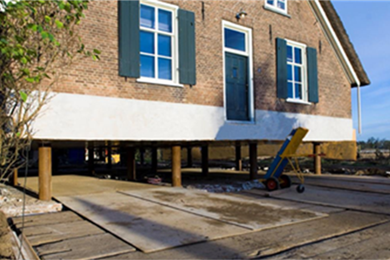 Ophoging woning