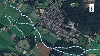 Gebied met oude (rest)geulen