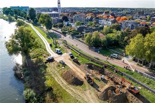 Drone shot graafwerkzaamheden