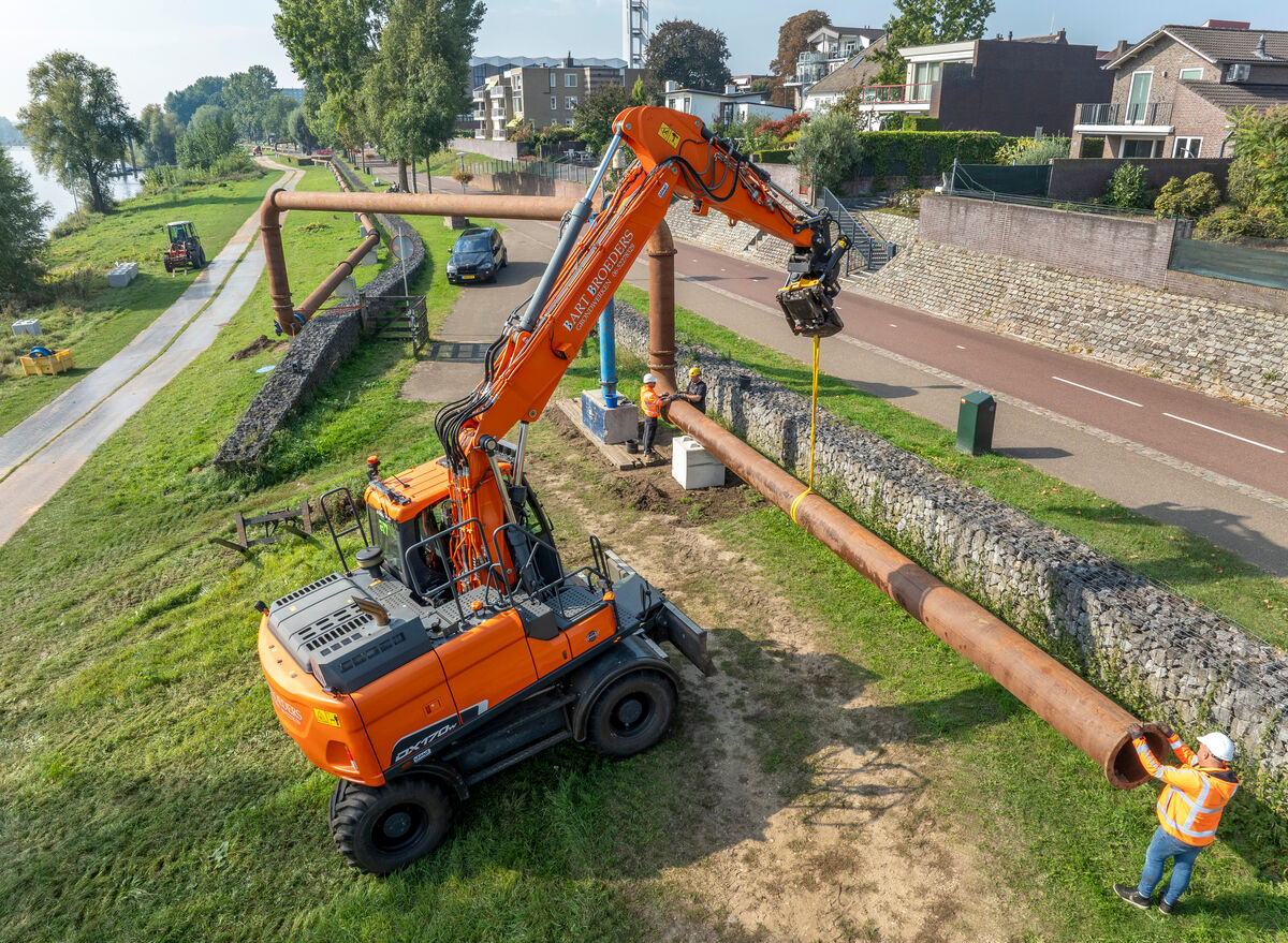 Werkzaamheden aanleg rioolleiding