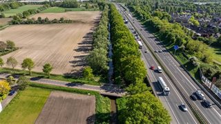 Omgeving met snelweg