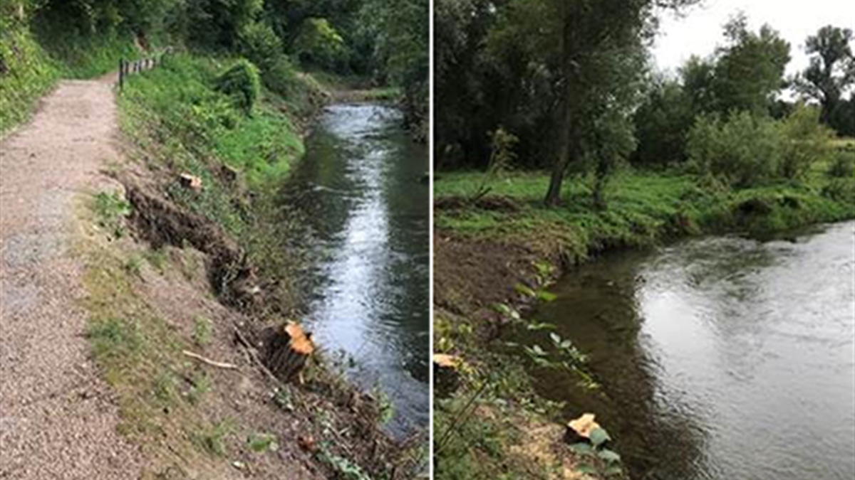 Start herstel oever Oostervoetpad