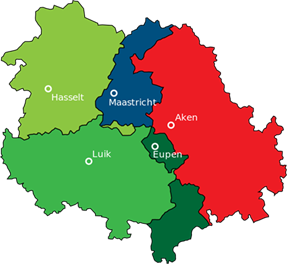 Projectgebied Interreg Euregio Maas-Rijn