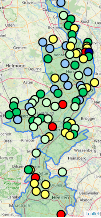 Kaartje grondwaterstanden 11 april